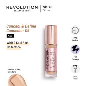 Makeup Revolution Conceal & Define Concealer C9 4ml Makeup Revolution Conceal & Define Concealer C9 4ml