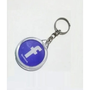 Afreeto Plastic Round Shape Logo Keychain Afreeto Plastic Round Shape Logo Keychain