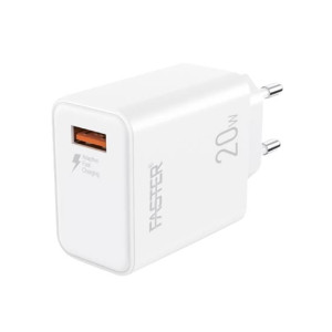 Faster 20W QC 3.0A Android Wall Charger White (FC-11QC) Faster 20W QC 3.0A Android Wall Charger White (FC-11QC)