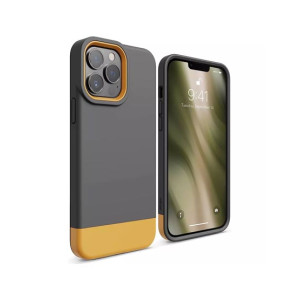 Elago Glide Armor Shockproof Case For iPhone 13 Pro Max Dark Gray/Yellow (AMT-6348)