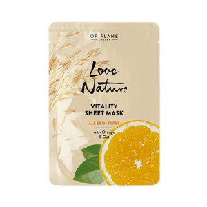 Oriflame Love Nature Vitality Sheet Mask For All Skin Types Oriflame Love Nature Vitality Sheet Mask For All Skin Types