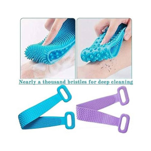 RGshop Silicone Body Back Bath Scrubber