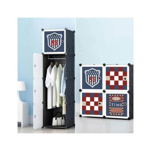 Easy Shop 4 Boxes Cubic Storage Cabinet Wardrobe Easy Shop 4 Boxes Cubic Storage Cabinet Wardrobe