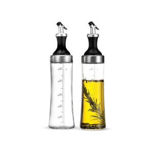 Easy Shop Glass and Steel Oil Bottle - 400ml Easy Shop Glass and Steel Oil Bottle - 400ml