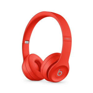 Beats Solo 3 Wireless Bluetooth On-Ear Headphones Red Beats Solo 3 Wireless Bluetooth On-Ear Headphones Red