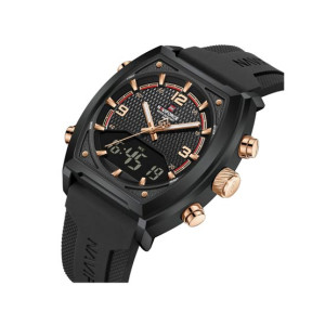 Naviforce Dual Master Watch For Men Black (NF-9242-6)