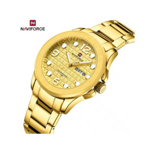 Naviforce Luminox Watch For Men Golden (NF-9244-3) Naviforce Luminox Watch For Men Golden (NF-9244-3)