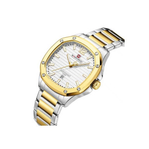 Naviforce Datexplorer Watch For Men Two Tone (NF-9243-4) Naviforce Datexplorer Watch For Men Two Tone (NF-9243-4)