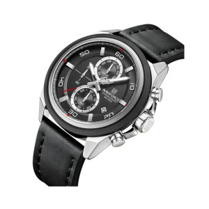 Naviforce Chronomark Watch For Men Black (NF-8075-6) Naviforce Chronomark Watch For Men Black (NF-8075-6)