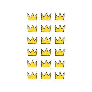 G-Mart Crown Cartoon Temporary Tattoo Sticker G-Mart Crown Cartoon Temporary Tattoo Sticker