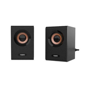 Rapoo Wooden Active Stereo Speaker Black (A80) Rapoo Wooden Active Stereo Speaker Black (A80)