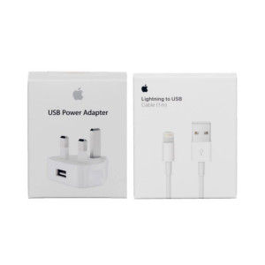 Apple 5W USB Power 3-PIN Adapter With USB Data Cable Apple 5W USB Power 3-PIN Adapter With USB Data Cable