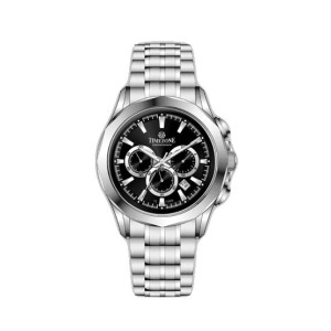 Timezone Chronograph Dayspire Watch For Men (TZ-1325)-Black Timezone Chronograph Dayspire Watch For Men (TZ-1325)-Black