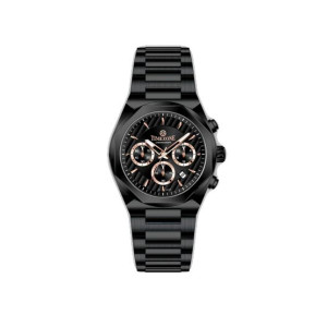 Timezone Chronograph Infinity Watch For Men (TZ-1324)-Rose Gold