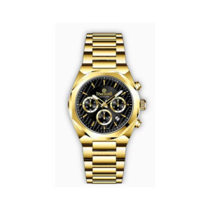 Timezone Chronograph Reign Watch For Men (TZ-1324)-Black Timezone Chronograph Reign Watch For Men (TZ-1324)-Black