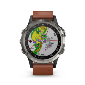 Garmin D2 Delta Aviator Smartwatch With Brown Leather Band Garmin D2 Delta Aviator Smartwatch With Brown Leather Band