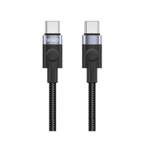Yolo Flow Type-C to Type-C Fast Charging Cable Black (Y-079) Yolo Flow Type-C to Type-C Fast Charging Cable Black (Y-079)