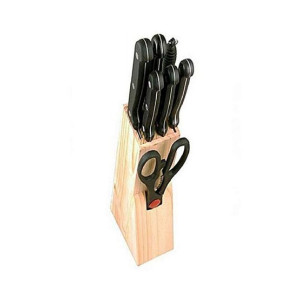 Promax Knife Set With Wooden Stand Pack Of 8 Promax Knife Set With Wooden Stand Pack Of 8