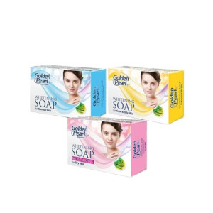 Golden Pearl Whitening Soap Acne Prone & Oily Skin - Pack Of 3 Golden Pearl Whitening Soap Acne Prone & Oily Skin - Pack Of 3