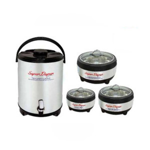 Easy Shop 3 Hotpot & 1 Cooler Set Of 4 (1343) Easy Shop 3 Hotpot & 1 Cooler Set Of 4 (1343)
