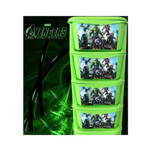 Easy Shop 4 Layer Plastic Storage Drawer Green Easy Shop 4 Layer Plastic Storage Drawer Green