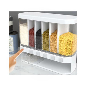 Easy Shop 6 Partition Cereal & Spice Dispenser Easy Shop 6 Partition Cereal & Spice Dispenser