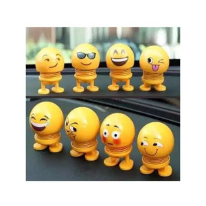 Easy Shop Emoji Smile Face Spring Bouncing Doll 1pc