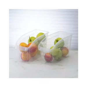 Easy Shop Fridge Storage Basket Transparent - 1Pcs Easy Shop Fridge Storage Basket Transparent - 1Pcs