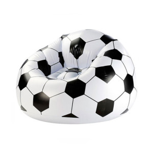 Easy Shop Inflatable Beanless Soccer Ball Chair With Air Pump Easy Shop Inflatable Beanless Soccer Ball Chair With Air Pump