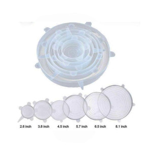 Easy Shop Silicon Reusable Lids Pack Of 6 Easy Shop Silicon Reusable Lids Pack Of 6