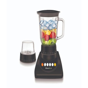 Galaxy 2 In 1 500w Glass Blender Black (GE-325) Galaxy 2 In 1 500w Glass Blender Black (GE-325)