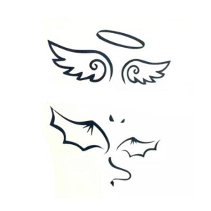 Ferozi Traders Angel Wing Temporary Tattoo Sticker Ferozi Traders Angel Wing Temporary Tattoo Sticker