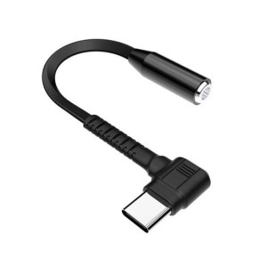 Plextone 2 In 1 Type C Audio Adapter Black Plextone 2 In 1 Type C Audio Adapter Black