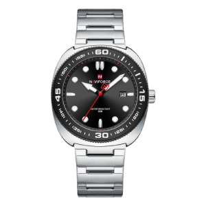 Naviforce Elite Calendar Watch For Men Silver (NF-9250-6) Naviforce Elite Calendar Watch For Men Silver (NF-9250-6)