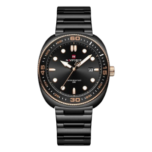 Naviforce Elite Calendar Watch For Men Black (NF-9250-2) Naviforce Elite Calendar Watch For Men Black (NF-9250-2)