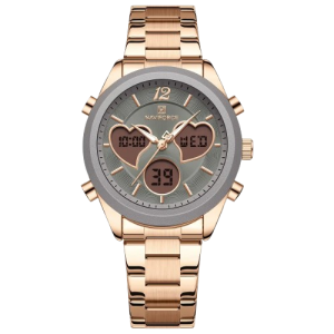 Naviforce Elegant Heart Watch For Women Golden (NF-5045-7)