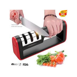 Genshirt 3 In 1 Kitchen Knife Sharpener Tungsten Steel