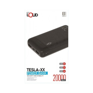 Loud Tesla-XX 20000mAh Power Bank Black (PB400) Loud Tesla-XX 20000mAh Power Bank Black (PB400)