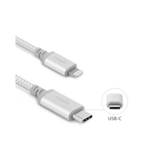 Moshi Integra USB-C To Lightning Cable 4ft Jet Silver (99MO084105) Moshi Integra USB-C To Lightning Cable 4ft Jet Silver (99MO084105)