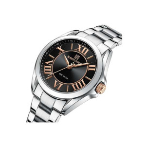 Naviforce Modern Elegance Watch For Men Silver (NF-5037-3) Naviforce Modern Elegance Watch For Men Silver (NF-5037-3)