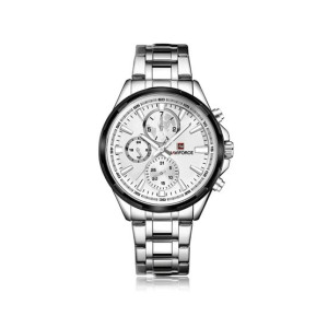 Naviforce Chronograph Luxury Edition Watch For Men - Silver (NF-9089-5) Naviforce Chronograph Luxury Edition Watch For Men - Silver (NF-9089-5)