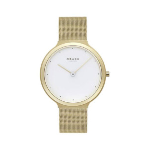 Obaku Satin Lille Watch For Women's Gold (V269LXGWMG) Obaku Satin Lille Watch For Women's Gold (V269LXGWMG)