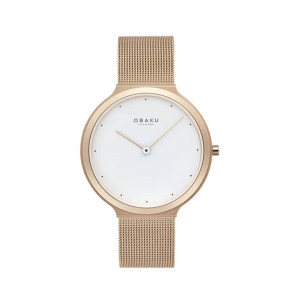 Obaku Satin Lille Watch For Women's Rose Gold (V269LXVWMV) Obaku Satin Lille Watch For Women's Rose Gold (V269LXVWMV)
