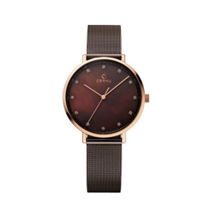 Obaku Vest Walnut Women's Watch Black (V186LXVNMN)