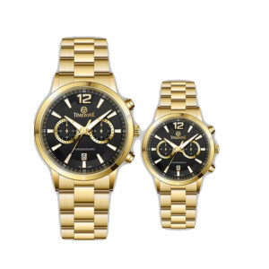 Timezone Oblique Axis Watch For Men (TZ-1322L)-Black Timezone Oblique Axis Watch For Men (TZ-1322L)-Black