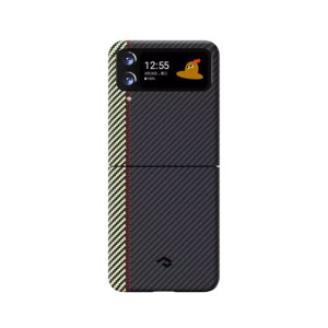 Pitaka Carbon Fiber Magnetic Case For Galaxy Z Flip 4 Overture (AMT-6775)