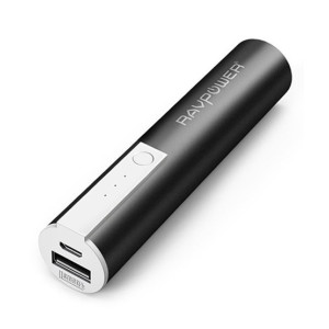 RAVPower 3350mAh Luster Portable Power Bank Black (RP-PB33)