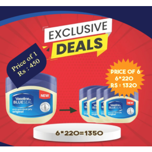 Vaseline Blueseal Petroleum Jelly - 50ml 6Pcs Vaseline Blueseal Petroleum Jelly - 50ml 6Pcs