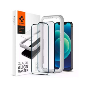Spigen Align Master Screen Protector For iPhone 12 Mini Pack Of 2 - HD Black Spigen Align Master Screen Protector For iPhone 12 Mini Pack Of 2 - HD Black