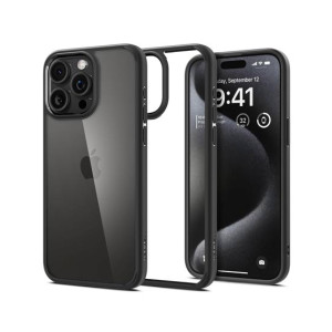 Spigen Ultra Hybrid Matte Black Case For Apple iPhone 15 Pro Max (ACS06570) Spigen Ultra Hybrid Matte Black Case For Apple iPhone 15 Pro Max (ACS06570)